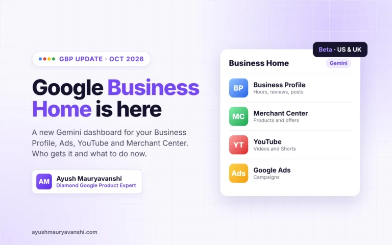 Google Business Home beta connects Business Profile, Ads, YouTube and Merchant Center